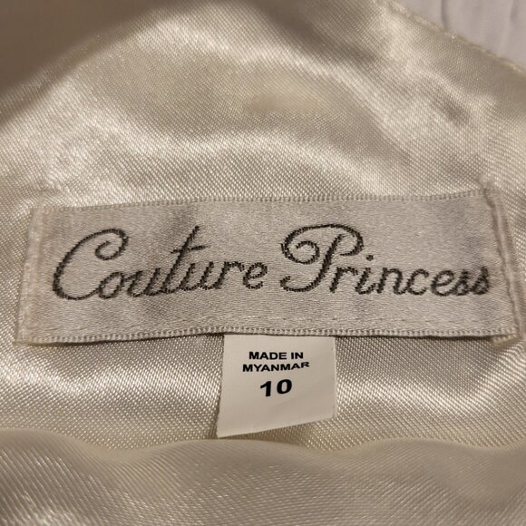 Couture Princess Special Occasion Flower Girl Easter Dress Size 10 Girls - Picture 3 of 3